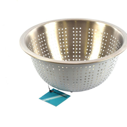 Klein keuken vergiet RVS - Wit 24 cm