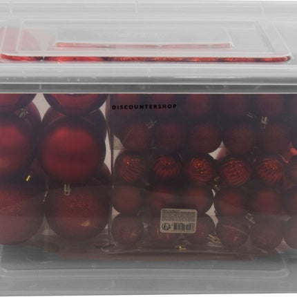 Opbergbox 32 liter 50x35x25 CM cm - Opbergdoos -|Duurzaam| Opbergkist - Opberger transparant met deksel - 00% BPA vrij (Bisfenol A).