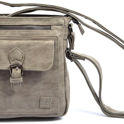 Schoudertas - Crossbodytas - tassen - tassen dames - tassen kopen - tassen hengsel - tassen Grijs - Dames tas - handtas - handtassen - handtas dames - handtassen dames - handtas Grijs - WDL-3182