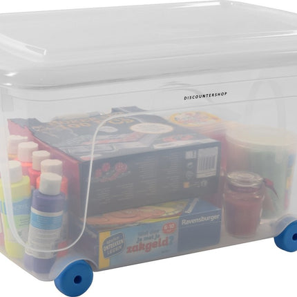 Opbergbox op wielen | Rollerbox | hele stevige opbergbox | inhoud 45 liter