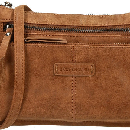 Bicky bernard BB66662 Schoudertas crossbody tas - Camel/Cognac