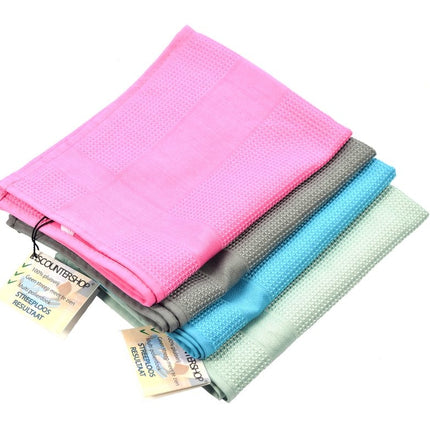 Set van 4 Professionele Polierdoek streeploos| Glazendoek | glaswerk | Poleerdoek | 42 x 68 cm