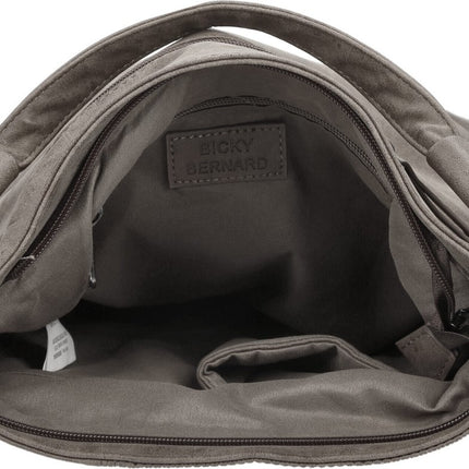 Bicky bernard -Schoudertas - Handtas Tizni - modern tas -Grijs-Mid-grey