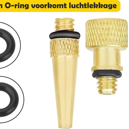 Fietsventiel verschillend - Adapter set fietsventiel 14 stuks - Verloopnippels Fietspomp - 14 Stuks - Adapter Fietsventiel - Ballenpomp - Universeel