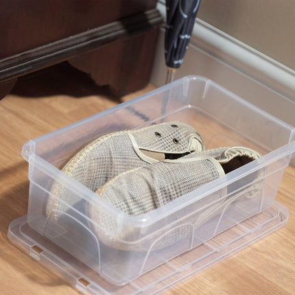 Opbergbox Transparant - 33 cm - Polypropeen - Opberger - Opbergbakken - Opbergdoos -5liter - 33x19x11 CM