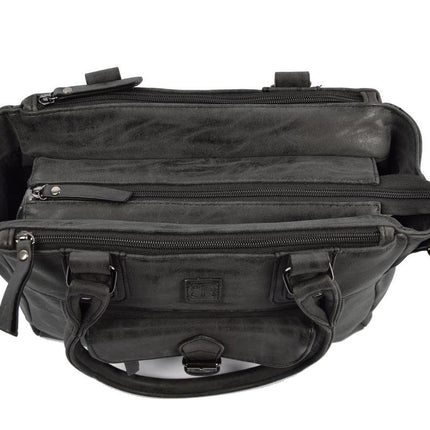 Schoudertas - Crossbodytas - tassen - tassen dames - tassen kopen - tassen hengsel - tassen Zwart - Dames tas - handtas - handtassen - handtas dames - handtassen dames - handtas Zwart Omhang Schoudertas Ritsvakjes Trendy