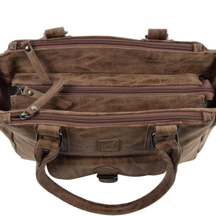 Schoudertas - Crossbodytas - tassen - tassen dames - tassen kopen - tassen hengsel - tassen Bruin - Donkerbruin - Dames tas - handtas - handtassen - handtas dames - handtassen dames - handtas Bruin- Donkerbruin Omhang Schoudertas Ritsvakjes Trendy