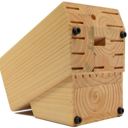 Messenset 22 stuks met houder van hout