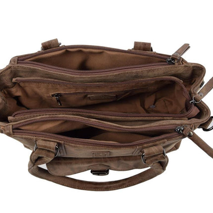 Schoudertas - Crossbodytas - tassen - tassen dames - tassen kopen - tassen hengsel - tassen Bruin - Donkerbruin - Dames tas - handtas - handtassen - handtas dames - handtassen dames - handtas Bruin- Donkerbruin Omhang Schoudertas Ritsvakjes Trendy