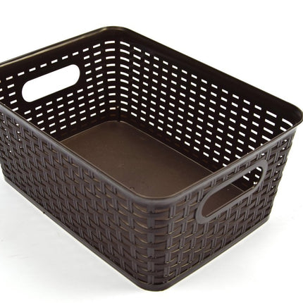 Opbergmand |Mand Rattan 36x26x15cm Bruin