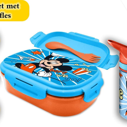Mickey Mouse Lunchset - broodtrommel en drinkbeker 400 ml