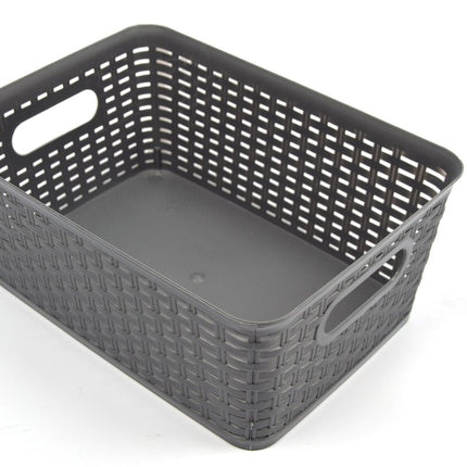 Opbergmand |Mand Rattan 36x26x15cm Grijs