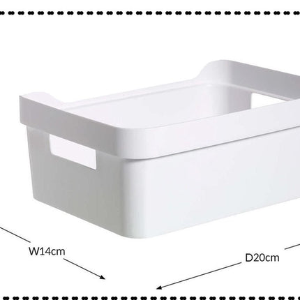 Opberg box kopen- Bakjes - Opbergbak - Gereedschapsbak 4 stuks - afmeting 200 mm x 140 mm x 80mm - Opbergbox