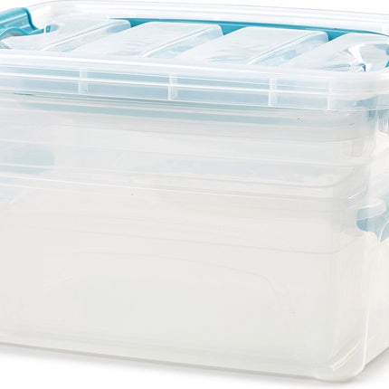 Set van 3 Opbergbox transparant | 5L, 7L & 13L | Duurzaam