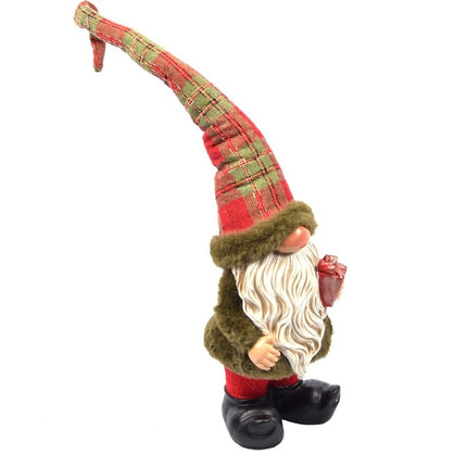 2x Kerst kabouter in schattig design | 12x10x50 |tuinkabouter voor kerst decoratie |decoratieve kabouter kamerdecoratie voor binnen en buiten |dwerg klein