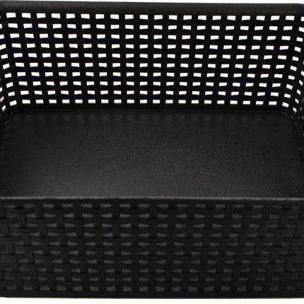 Opbergmand - Opbergbakje - Zwarte opberger 32 x 27 x 15 cm Rattan