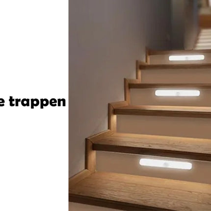 2x Oplaadbare LED Kastverlichting met Bewegingssensor - Cool Wit