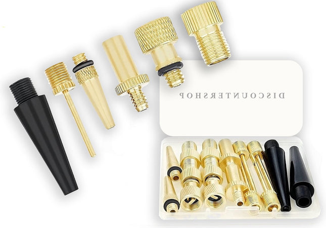 Fietsventiel verschillend - Adapter set fietsventiel 14 stuks - Verloopnippels Fietspomp - 14 Stuks - Adapter Fietsventiel - Ballenpomp - Universeel