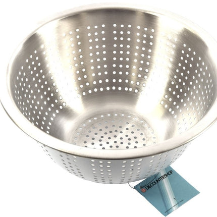 Klein keuken vergiet RVS - Wit 24 cm