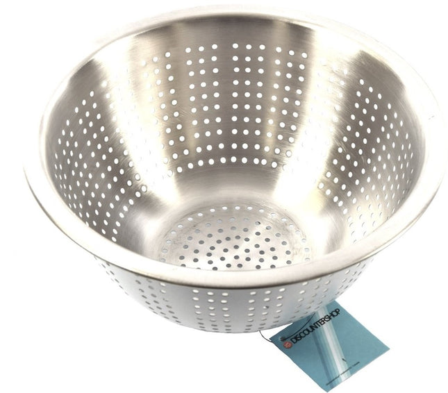 Klein keuken vergiet RVS - Wit 24 cm