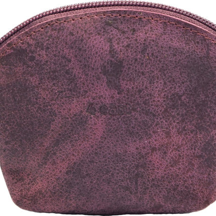 Vakantie portemonnee buffelleer – compacte leren reisportemonnee unisex – kleine portemonnee voor pasjes, muntgeld, cash en sleutels