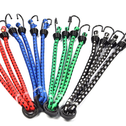 4x snelbinders - Bagagespin 4 haken - spinbinder 60 cm met vier elastische armen -spinbinder 45 cm met vier elastische armen - Elastische binders - met haak- Haak - Binders