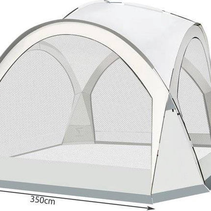 Paviljoen Tuintent met LED verlichting en afstandsbediening 350 bij 350 bij 240 cm - Partytent