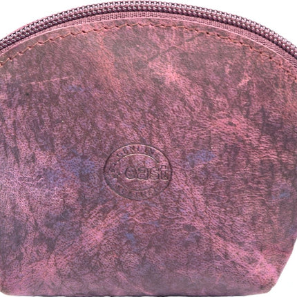 Vakantie portemonnee buffelleer – compacte leren reisportemonnee unisex – kleine portemonnee voor pasjes, muntgeld, cash en sleutels