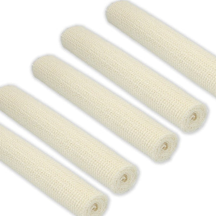 5x Non Slip Gripmat – Wit – 30x150cm | Niet Klevende Antislipmat Gaas Patroon voor Bureaus en Keukenlades
