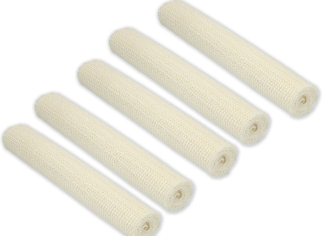 5x Non Slip Gripmat – Wit – 30x150cm | Niet Klevende Antislipmat Gaas Patroon voor Bureaus en Keukenlades