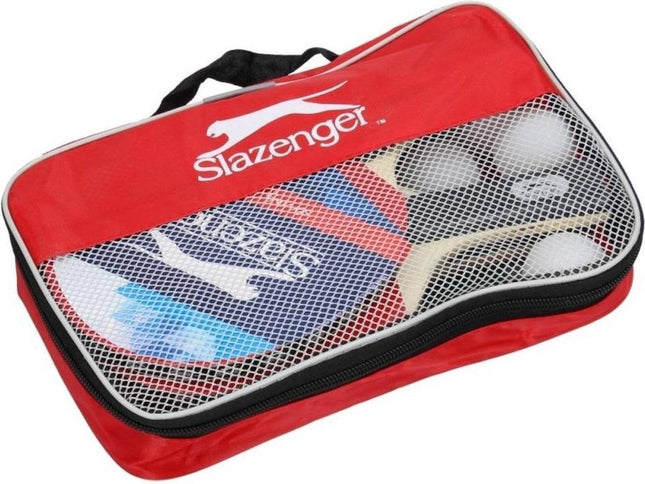 Slazenger - tafeltennisset - 4 bats - net - 4 ballen - opbergtas