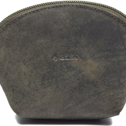 Vakantie portemonnee buffelleer – compacte leren reisportemonnee unisex – kleine portemonnee voor pasjes, muntgeld, cash en sleutels