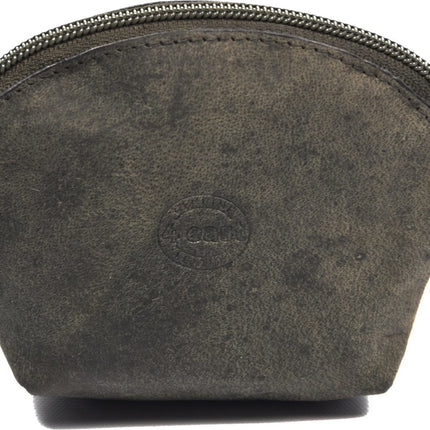 Vakantie portemonnee buffelleer – compacte leren reisportemonnee unisex – kleine portemonnee voor pasjes, muntgeld, cash en sleutels