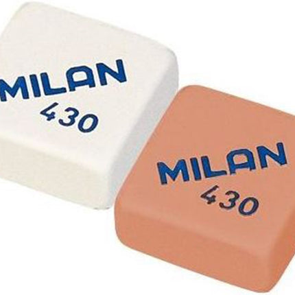 30 gummen - Het klassieke MILAN-Rubber Gum |Zachte Gum | Gummen | Knutselen | 2,8 x 2,8 x 3 cm Wit,Roze