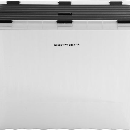 2x Opbergbox met Deksel - 25L en 15L - Kunststof - Transparant