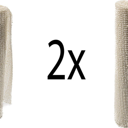 2x Non Slip Gripmat – Wit – 30x150cm | Niet Klevende Antislipmat Gaas Patroon voor Bureaus en Keukenlades