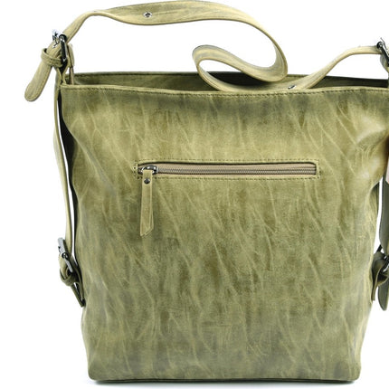 Schoudertas - Crossbodytas - tassen - tassen dames - tassen kopen - tassen hengsel - tassen Olijf - Groen - Dames tas - handtas - handtassen - handtas dames - handtassen dames - handtas Olijf - Groen - WDL-3183