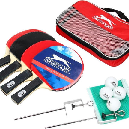 Slazenger - tafeltennisset - 4 bats - net - 4 ballen - opbergtas