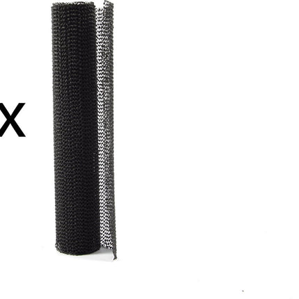5x Non Slip Gripmat – Zwart – 30x150cm | Niet Klevende Antislipmat Gaas Patroon voor Bureaus en Keukenlades