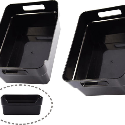Opbergbox - Opbergbakjes 2 stuks - Gereedschapsbak - afmeting 200 mm x 140 mm x 80mm