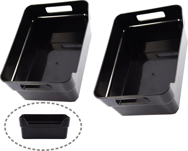 Opbergbox - Opbergbakjes 2 stuks - Gereedschapsbak - afmeting 200 mm x 140 mm x 80mm