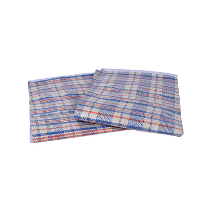 2x Ruime Opbergtas met Rits  - 130L Volume - Blauw, Wit & Rood - Ideaal voor Kleding en Speelgoed