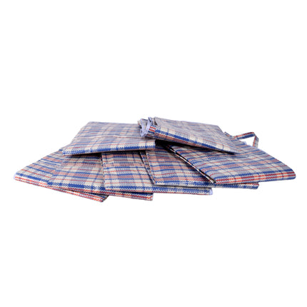 Opbergtas met Rits - 130 liter Volume - 80cm x 58cm x 28cm (L/H/B)  - Blauw, Wit & Rood - Inhoud: 7x Opbergtas met Ritsluiting