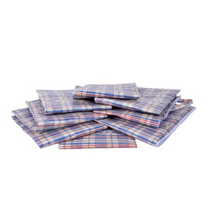 Opbergtas voor XXL Opslagruimte - 130L - Afmetingen: 80cm x 58cm x 28cm - Blauw, Wit & Rood - Inhoud: 8x Opbergtas met Ritsluiting 