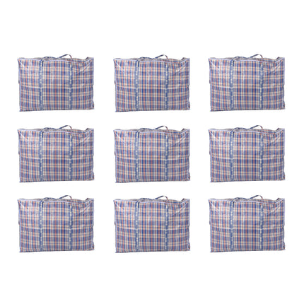 Stevige Opbergtas XXL - 130L - Blauw, Wit & Rood - 9x Opbergtas met Ritsluiting