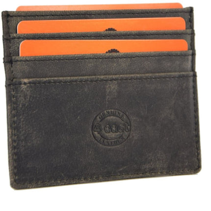 Leren Kaarthouder Mannen & Vrouwen – RFID Pasjeshouder 8 Kaarten – Anti-Skim Portemonnee – Creditcardhouder Unisex Leer
