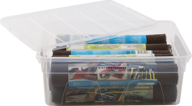 Opbergbox Transparant - 36 cm - Polypropeen - Opberger - Opbergbakken - Opbergdoos -11liter - 36x26x14 CM