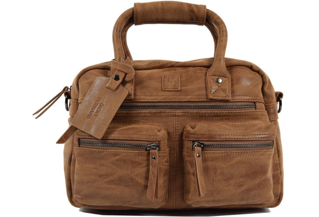 Bicky Bernard Handtas omhang Hand & Schoudertas Western Bag Camel - Cognac