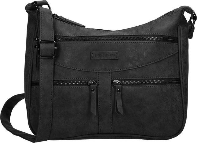 Schoudertas tassen - Bicky bernard -Crossbodytas -Schoudertas Zwart - Dames Handtas