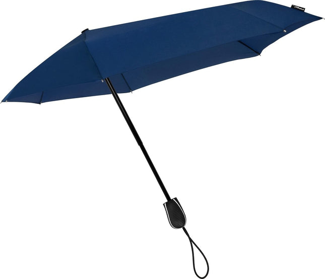 Stormparaplu - Antistorm paraplu - STORMini Aerodynamische opvouwbare stormparaplu Blauw - handopening Blauw